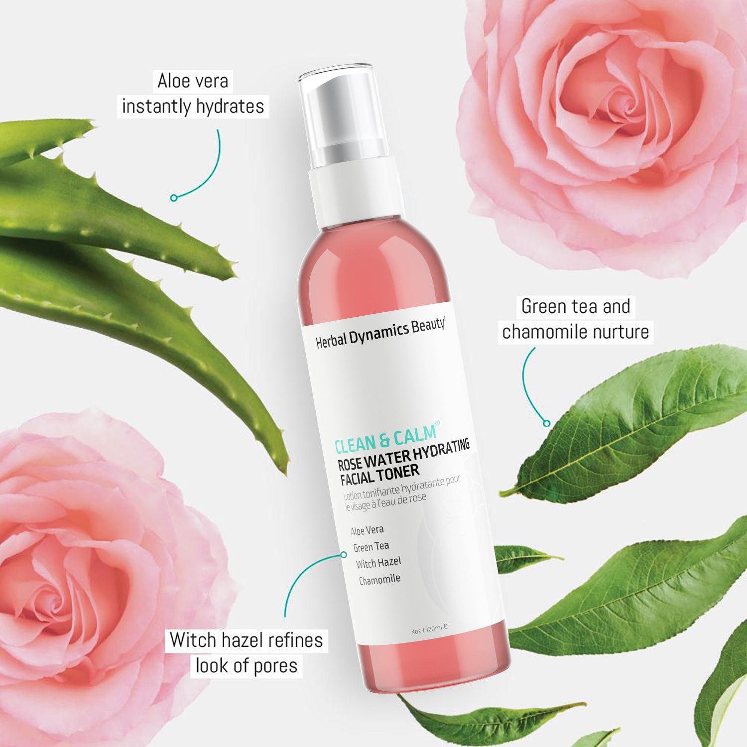 Copyright © 2022 Beauty Line  FACIAL SPRAY WITH ALOE, HERBS AND ROSEWATER  118ML